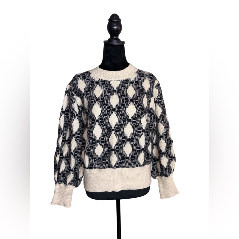 No. 11 Los Angeles Geo Print Vintage Sweater Size Medium